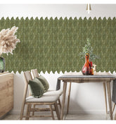 Self-Adhesive Olive Green 3D Tiles For Home Décor